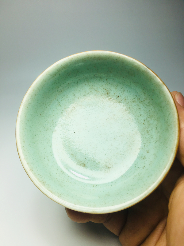 古玩陶瓷豆青釉筆舔拍賣,當前價格288元