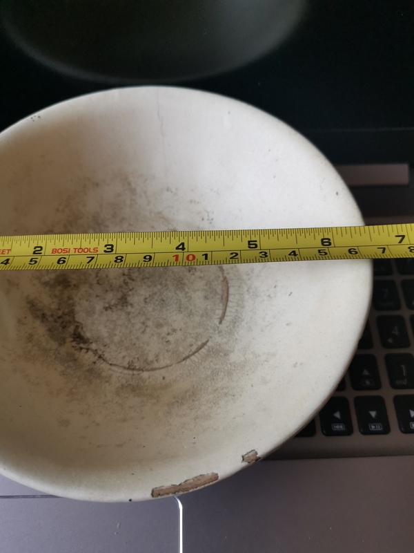 古玩陶瓷元代,磁州窯白釉碗拍賣,當前價格999元