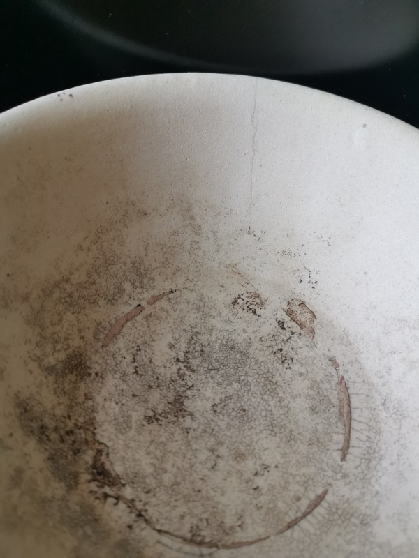 古玩陶瓷元代,磁州窯白釉碗拍賣,當前價格999元