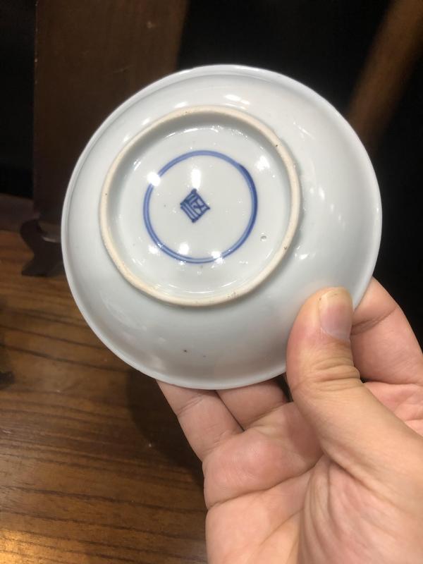 古玩陶瓷(新年放漏中)清-康熙-三多花卉紋-青花賞碟一對拍賣,當前價格0元