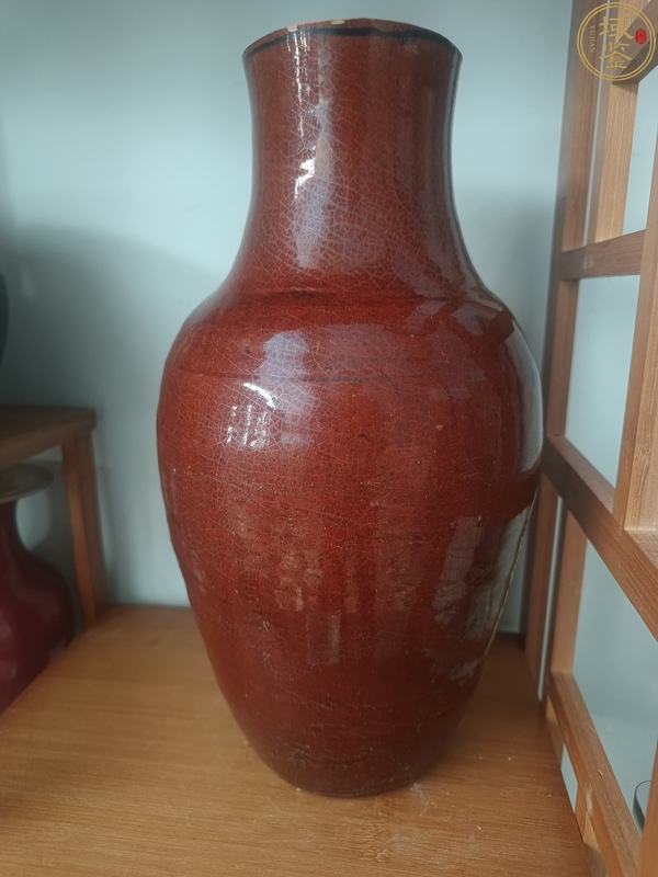 古玩陶瓷鈞紅釉羅漢瓶拍賣,當前價格2000元