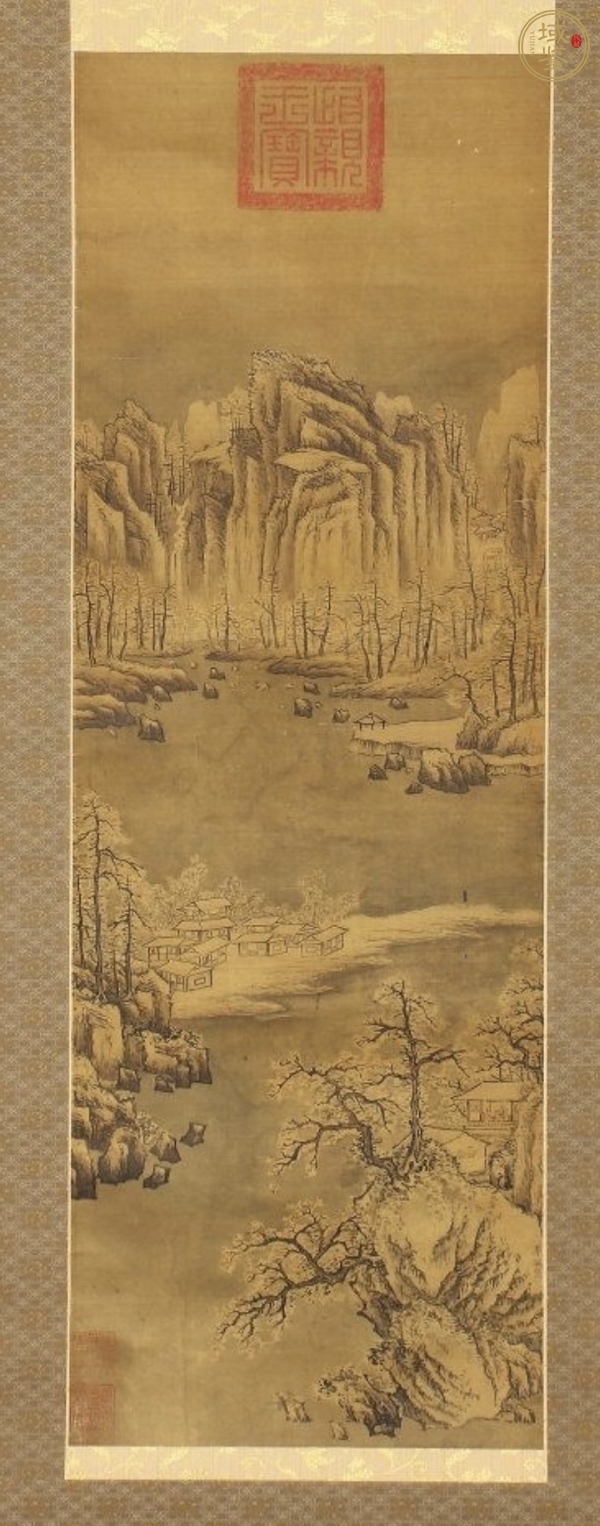 古玩字畫佚名山水真品鑒賞圖