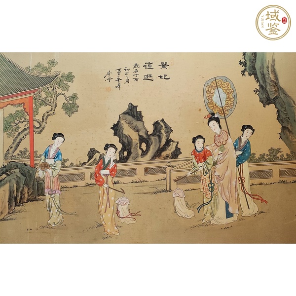 古玩字畫(huà)貴妃夜游真品鑒賞圖