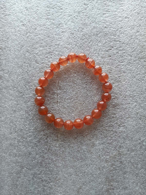古玩玉器天然紅瑪瑙珠手串拍賣,當前價格220元