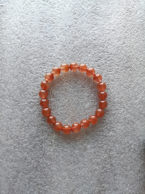 古玩玉器天然紅瑪瑙珠手串拍賣,當前價格220元