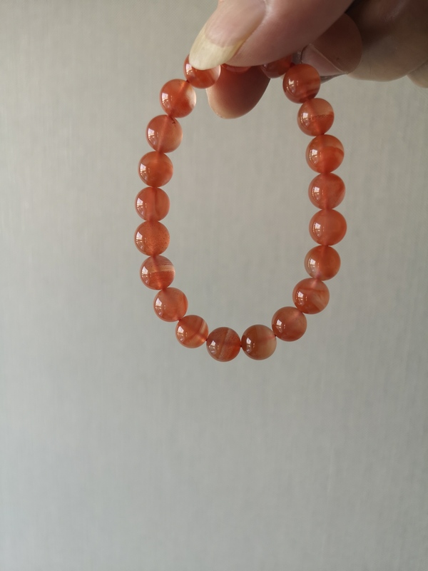 古玩玉器天然紅瑪瑙珠手串拍賣,當前價格220元