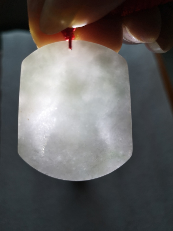 古玩玉器天然翡翠雕“文殊菩薩”牌拍賣,當(dāng)前價(jià)格398元
