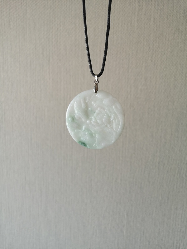 古玩玉器天然翡翠雕“魚荷”掛牌拍賣,當前價格268元