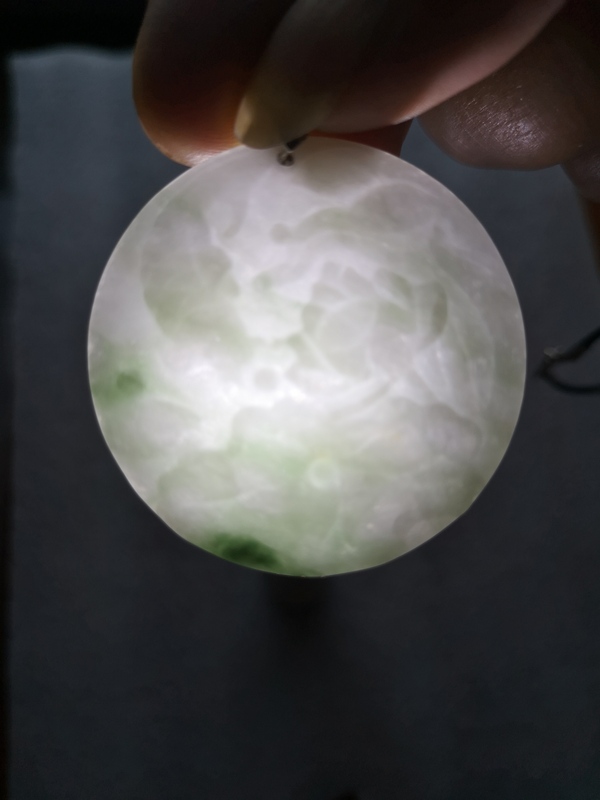 古玩玉器天然翡翠雕“魚荷”掛牌拍賣,當前價格268元
