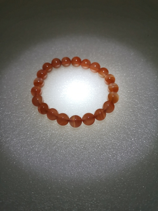 古玩玉器天然紅瑪瑙珠手串拍賣,當前價格220元