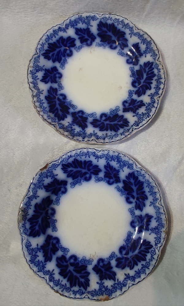 古玩陶瓷青花花卉紋花口盤拍賣,當前價格468元