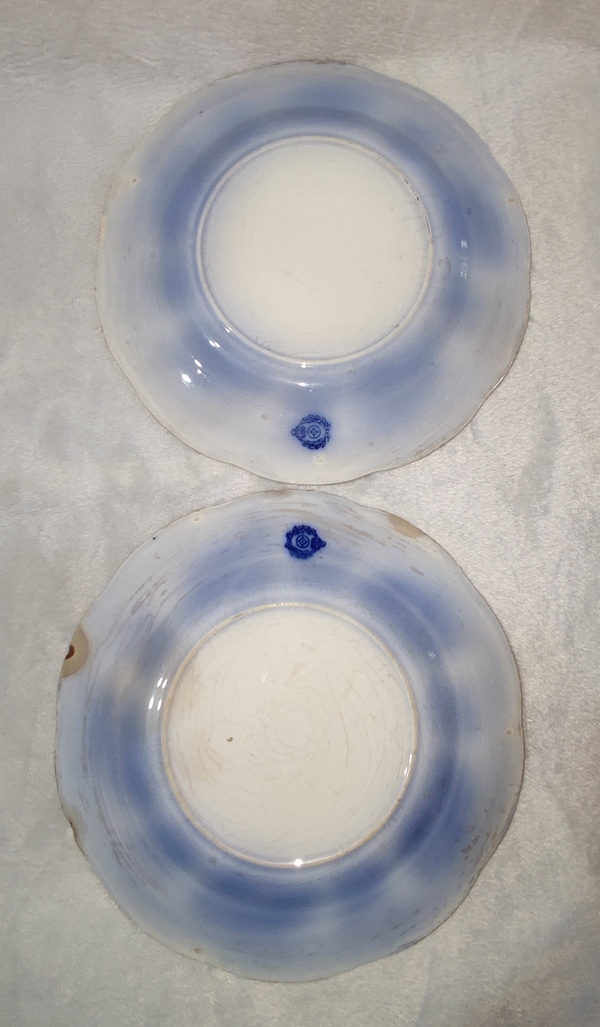 古玩陶瓷青花花卉紋花口盤拍賣,當前價格468元