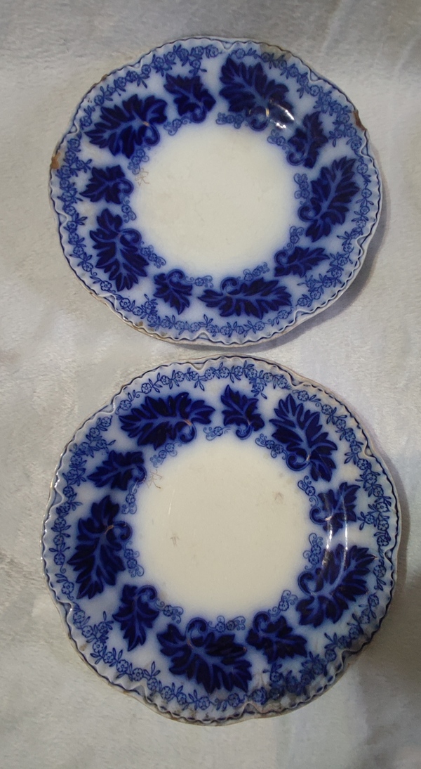 古玩陶瓷青花花卉紋花口盤拍賣,當前價格468元