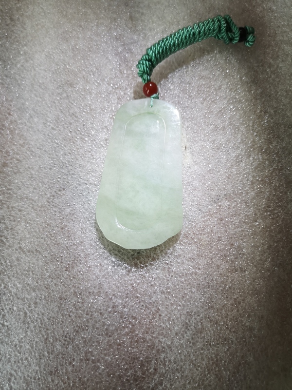 古玩玉器天然翡翠雕“御龍觀音”牌拍賣,當前價格298元