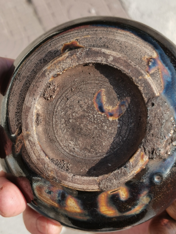 古玩陶瓷醬釉水洗清代的窯變水洗。文房用品上手漂亮的很。拍賣,當前價格1111元