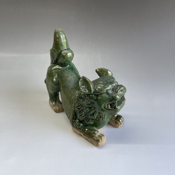 古玩陶瓷明代綠釉瑞獸拍賣,當前價格6800元