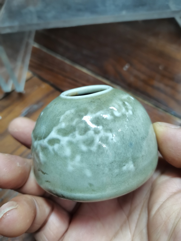 古玩陶瓷青花梅花紋水盂拍賣,當前價格7000元