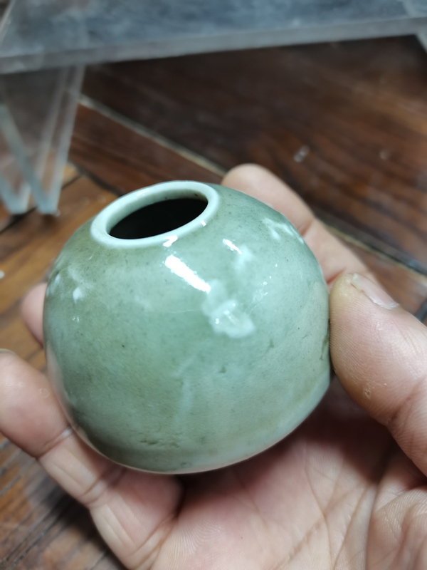 古玩陶瓷青花梅花紋水盂拍賣,當前價格7000元