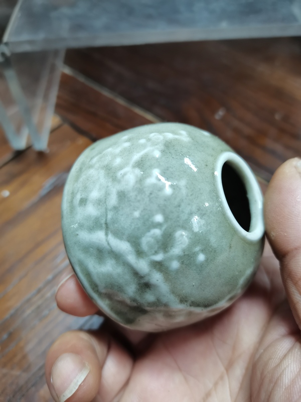 古玩陶瓷青花梅花紋水盂拍賣,當前價格7000元