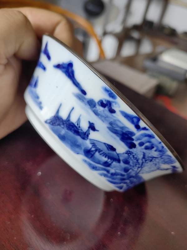 古玩陶瓷青花山水人物紋洗拍賣,當前價格2800元