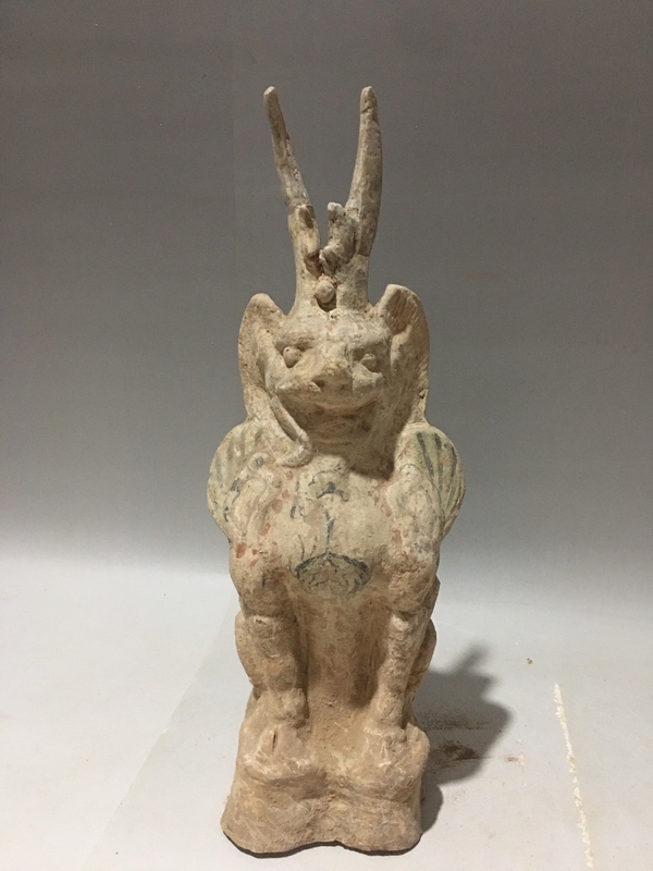 古玩陶瓷(僅供交流)鎮(zhèn)墓天魔獸拍賣,當(dāng)前價格6969元