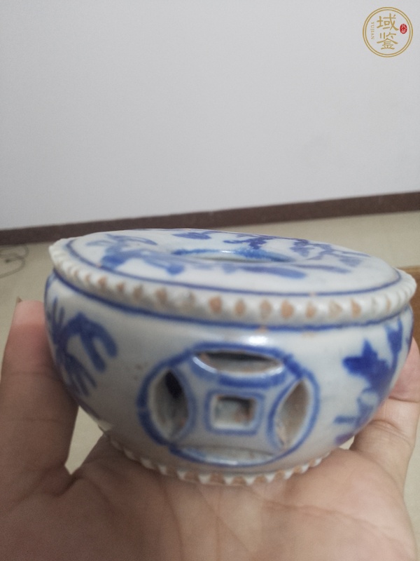 古玩陶瓷青花水浮司南真品鑒賞圖