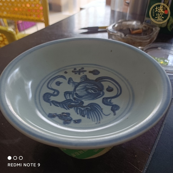 古玩陶瓷青花獅紋盤真品鑒賞圖