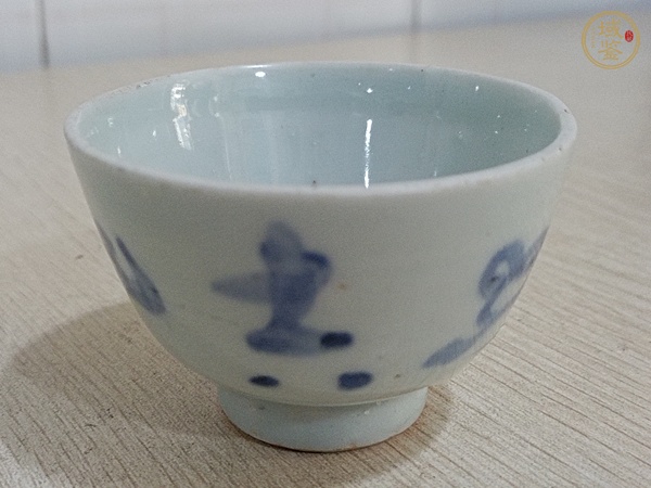 古玩陶瓷青花杯真品鑒賞圖