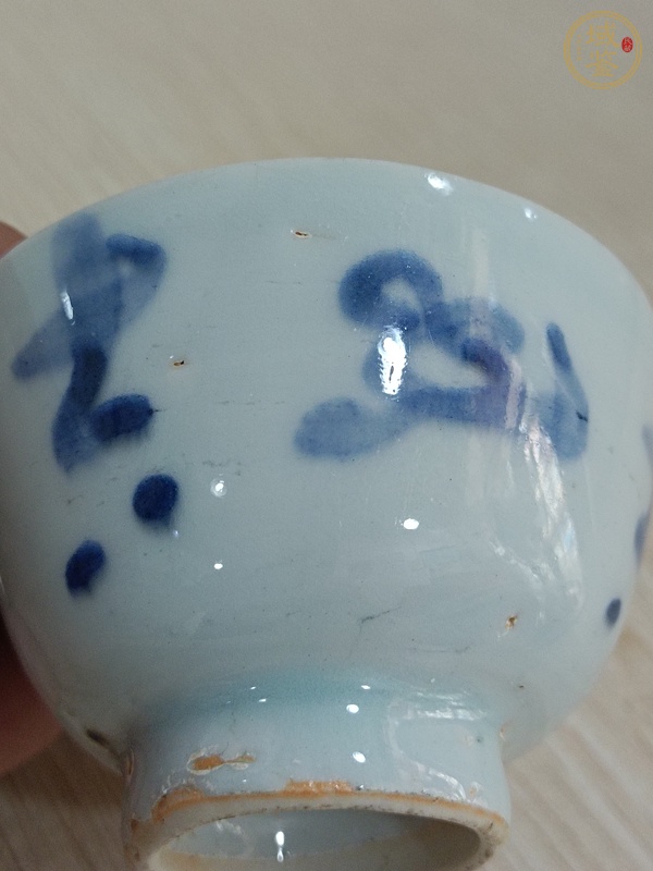 古玩陶瓷青花杯真品鑒賞圖