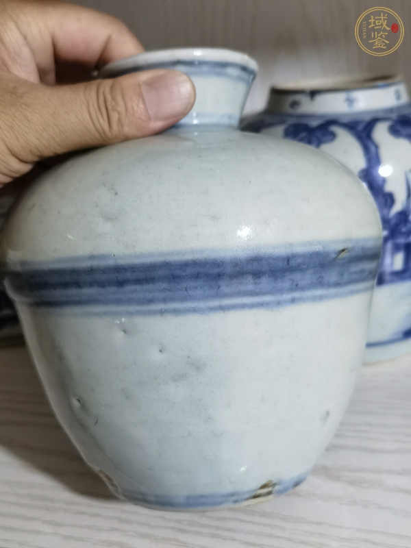 古玩陶瓷青花小罐真品鑒賞圖