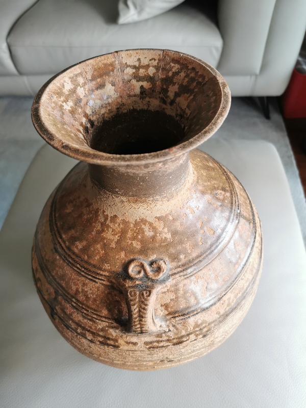 古玩陶瓷漢代·青釉雙系罐拍賣,當前價格3300元