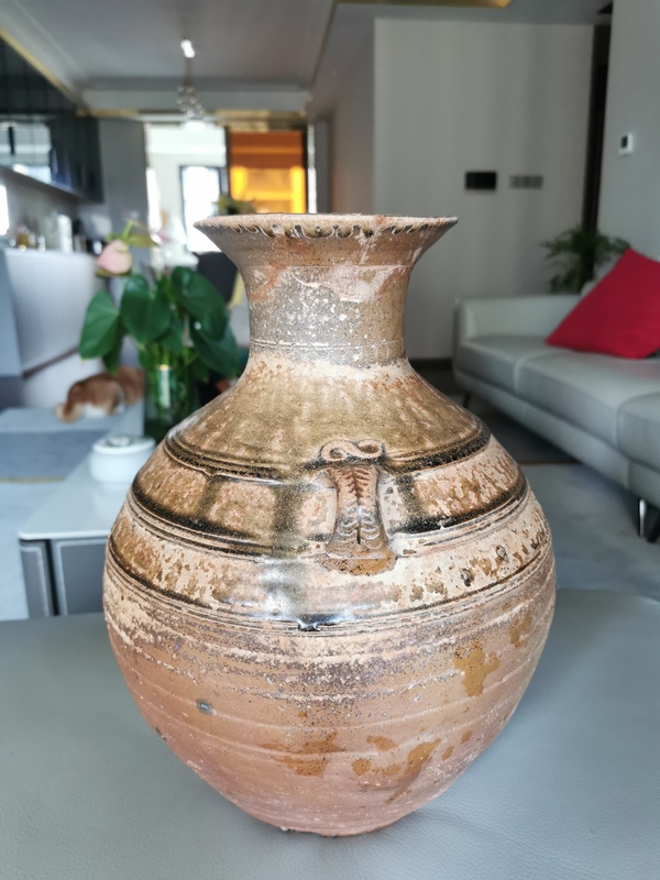 古玩陶瓷漢代·青釉雙系罐拍賣,當前價格3300元
