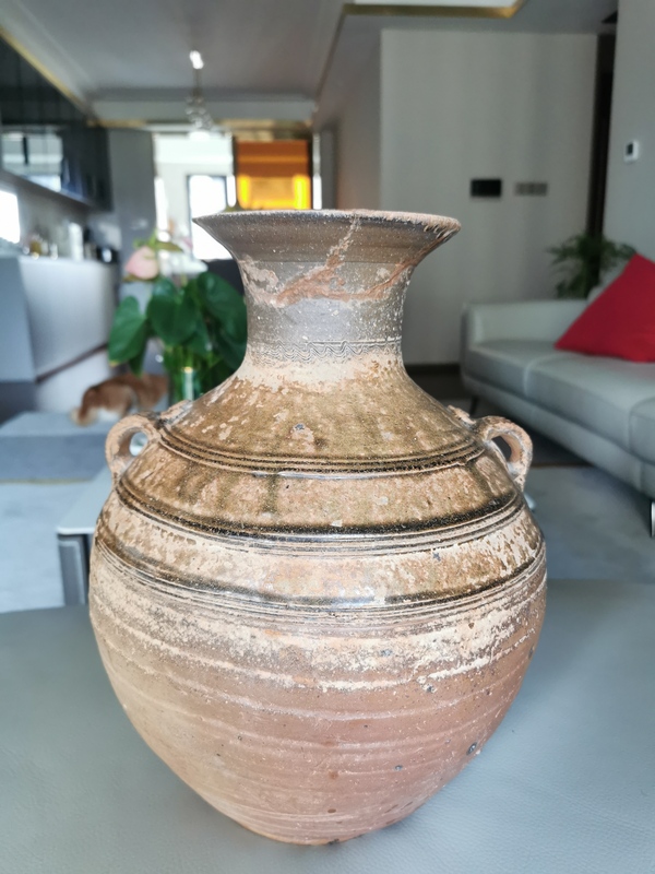 古玩陶瓷漢代·青釉雙系罐拍賣,當前價格3300元