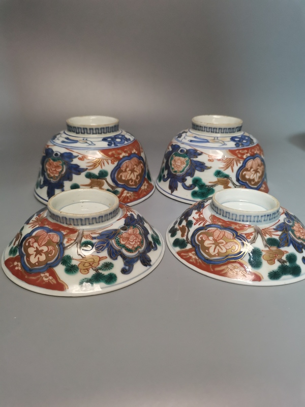 古玩陶瓷【精品茶具】晚清民國青花加彩蓋碗拍賣,當前價格1460元