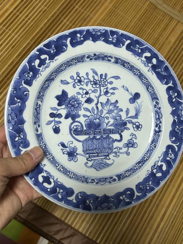 古玩陶瓷青花花卉紋折腰盤拍賣,當(dāng)前價(jià)格2500元