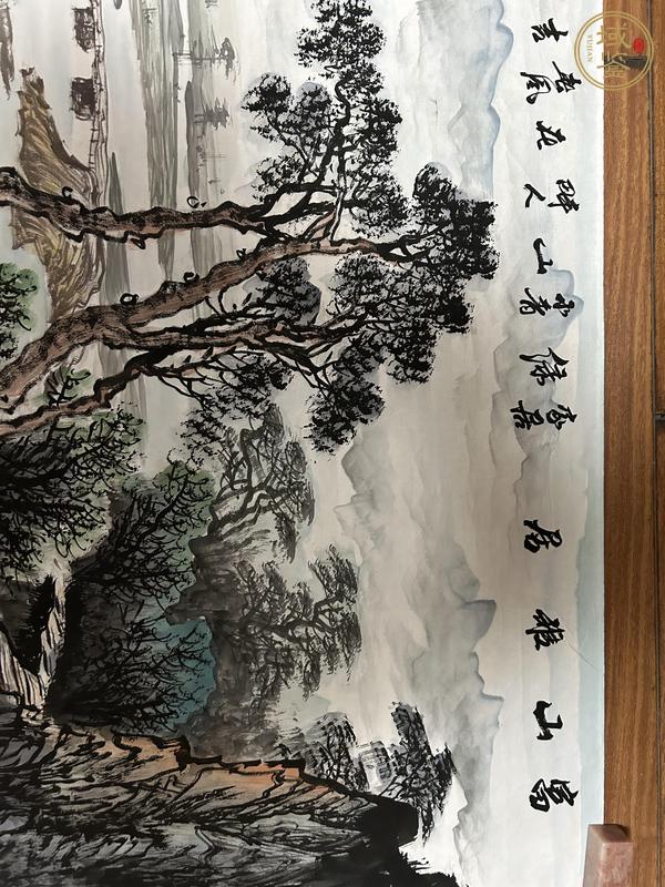 古玩字畫(huà)羅湘浯山水真品鑒賞圖