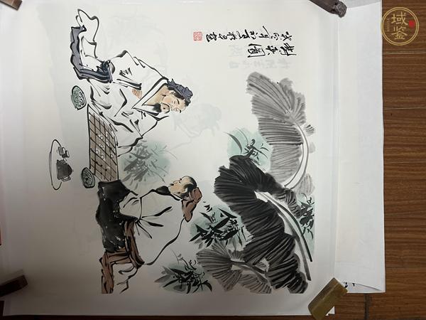 古玩字畫對弈圖真品鑒賞圖