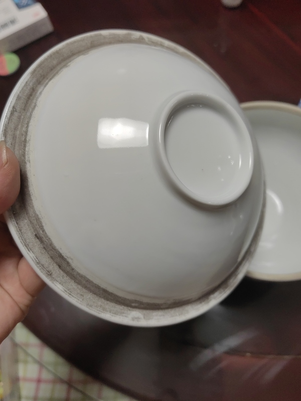 古玩陶瓷乾隆樓臺亭閣山水紋青花高足暖鍋拍賣,當前價格33000元