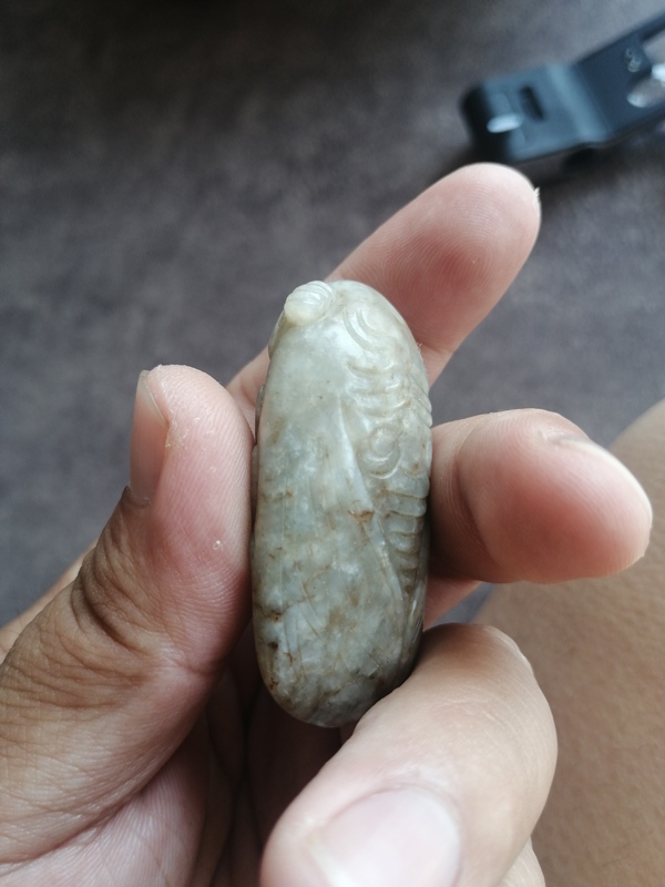 古玩玉器明 和田玉蟬墜拍賣,當前價格6000元