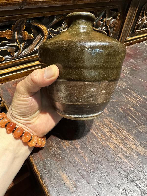 古玩陶瓷磁州窯茶葉末釉梅瓶拍賣,當(dāng)前價格1299元