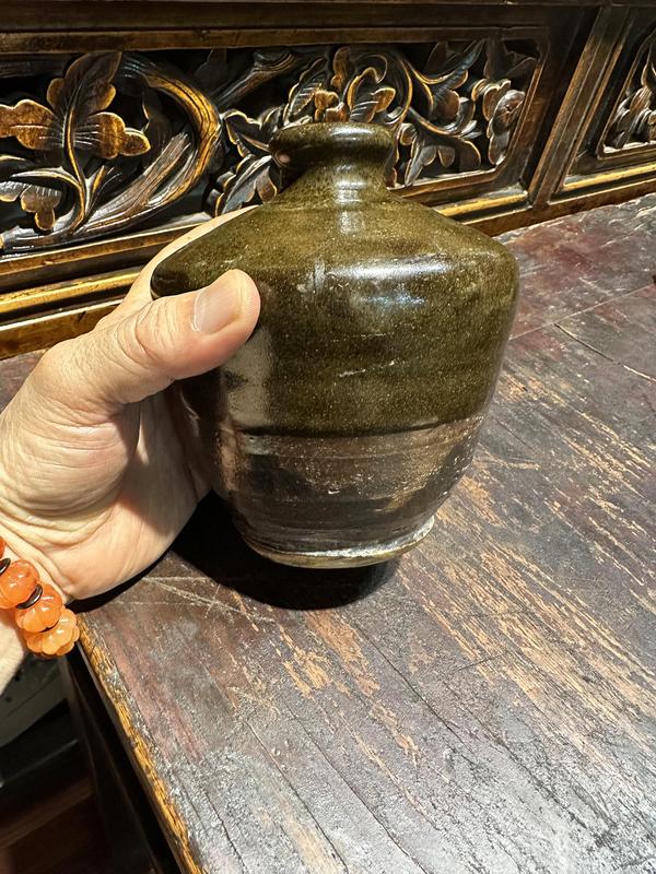 古玩陶瓷磁州窯茶葉末釉梅瓶拍賣,當(dāng)前價格1299元