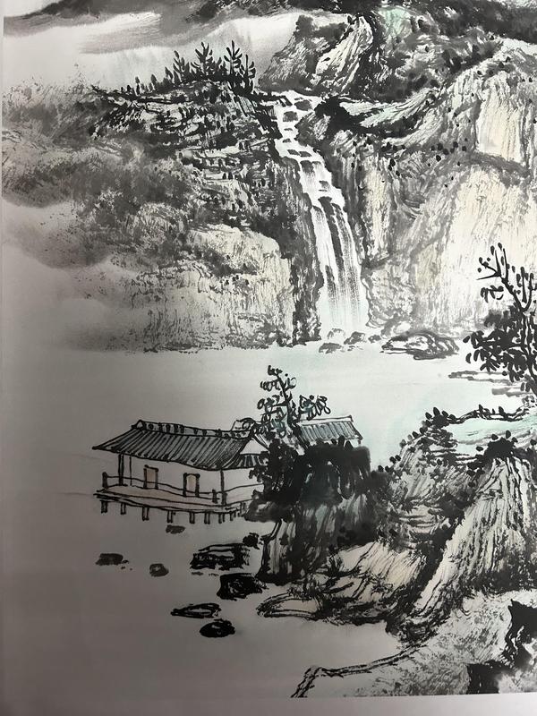 古玩字畫龍秀生《山水》拍賣，當前價格788元