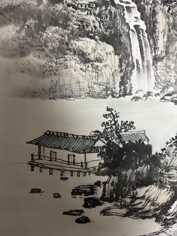 古玩字畫龍秀生《山水》拍賣，當前價格788元