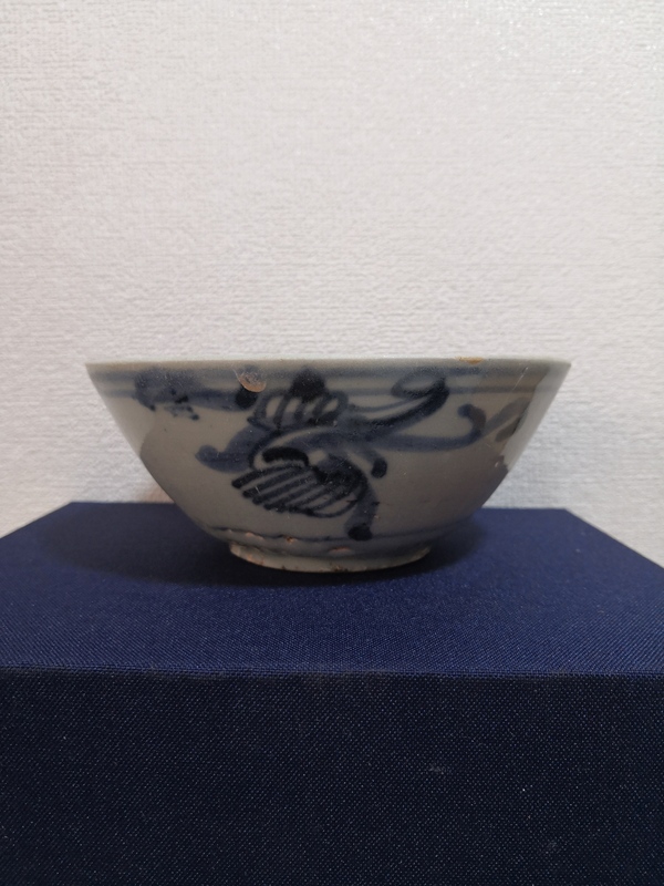 古玩陶瓷青花花卉紋碗拍賣,當前價格1500元