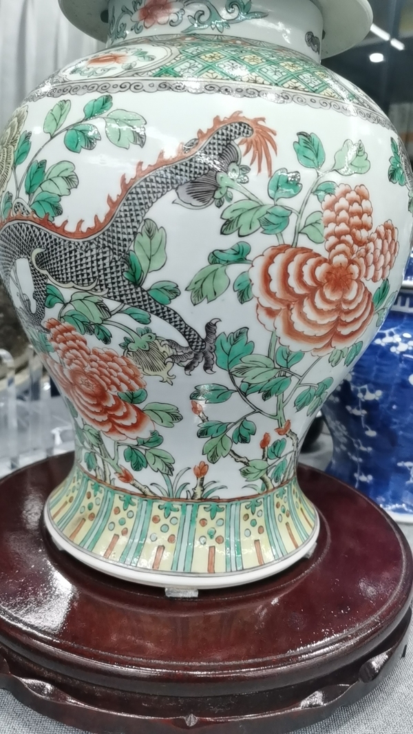 古玩陶瓷五彩龍鳳紋將軍罐拍賣,當(dāng)前價(jià)格25000元