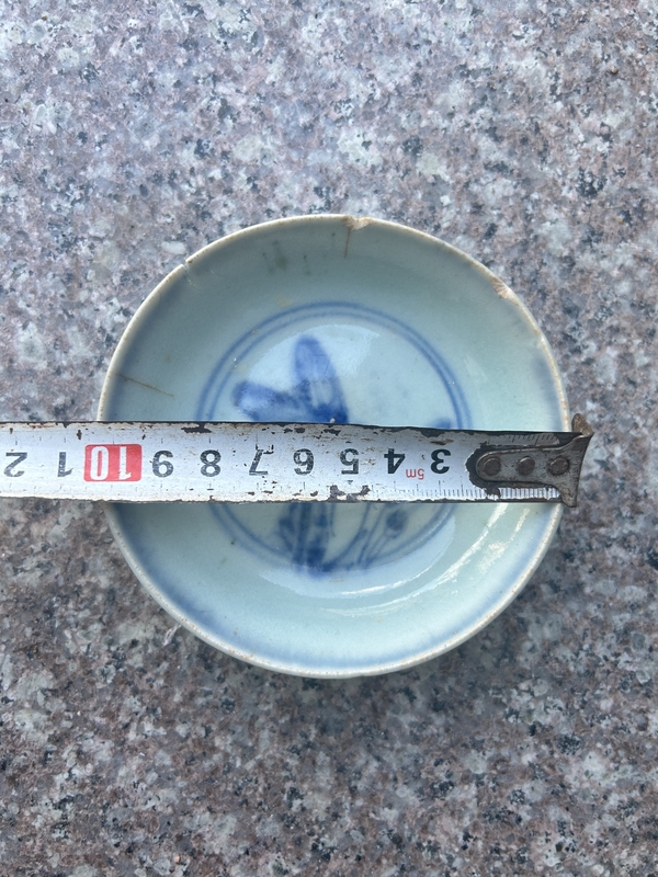 古玩陶瓷明中期 青花花鳥紋臥足盤拍賣,當前價格188元