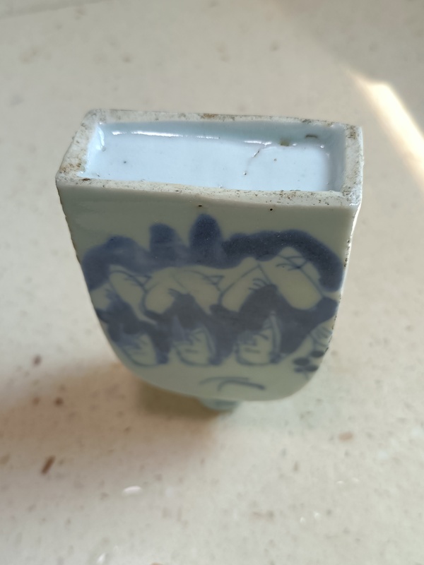古玩陶瓷青花人物紋鼻煙壺拍賣,當前價格698元