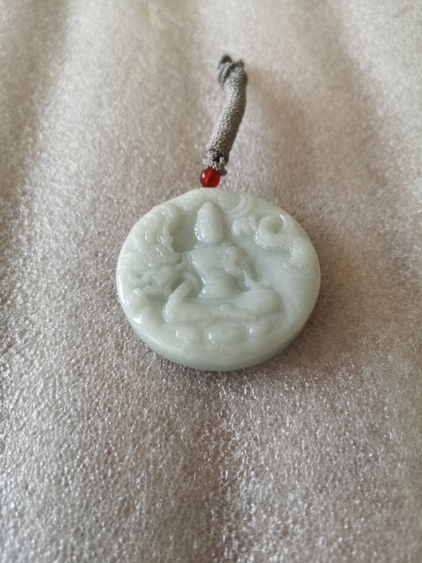 古玩玉器天然翡翠雕“御龍觀音”掛牌拍賣,當(dāng)前價(jià)格850元