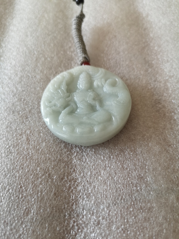 古玩玉器天然翡翠雕“御龍觀音”掛牌拍賣,當(dāng)前價(jià)格850元