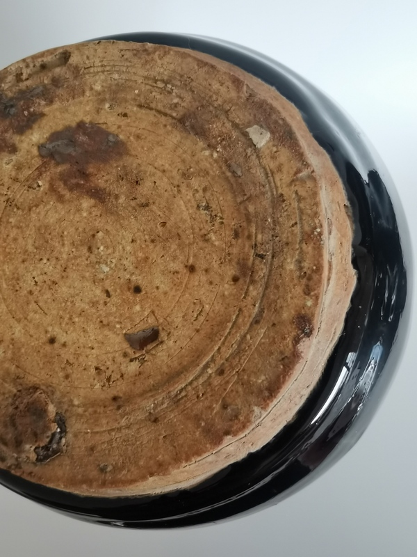 古玩陶瓷明代?窯變黑釉撇口瓶拍賣,當(dāng)前價格2800元